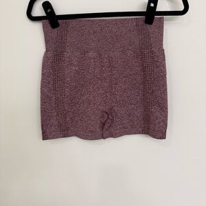Women's Heather Maroon Seamless Biker shorts Size Medium